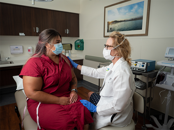 katrina Mitchell, MD and patient